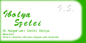 ibolya szelei business card